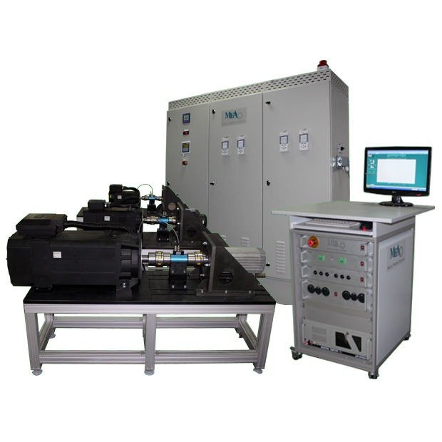 Motor test bench with a control cabinet
