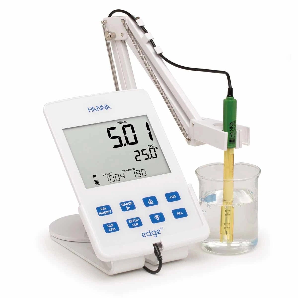Laboratory meter for conductivity and dissolved solids
